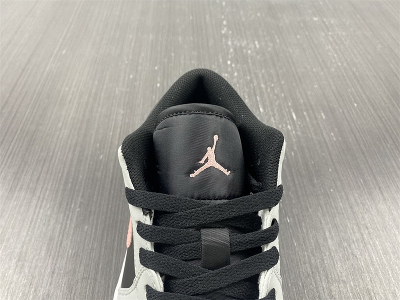 Air Jordan 1 Low White Grey Black Pink 553558-062