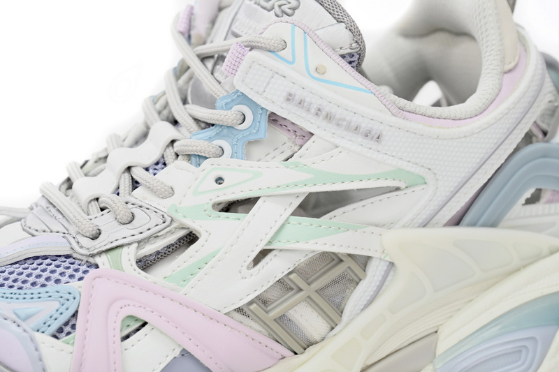 Balenciaga Track 2 Sneaker Military Black Pale White Purple  568615 W2GN3 9045