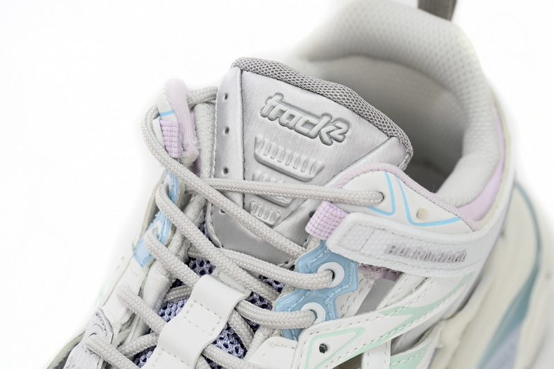 Balenciaga Track 2 Sneaker Military Black Pale White Purple  568615 W2GN3 9045