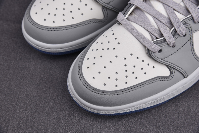 DIOR x Air Jordan 1 Low AJ1 Grey White Black 553668 998