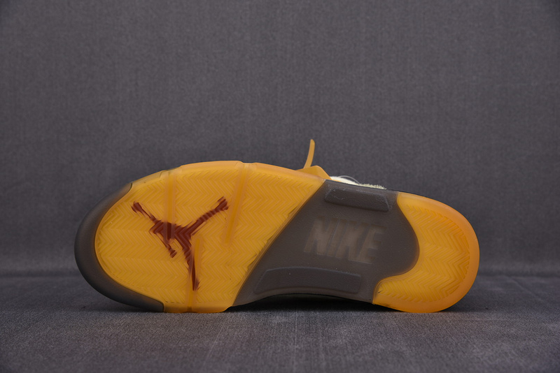 Off White x Air Jordan 5 Sail Red DH8565-100