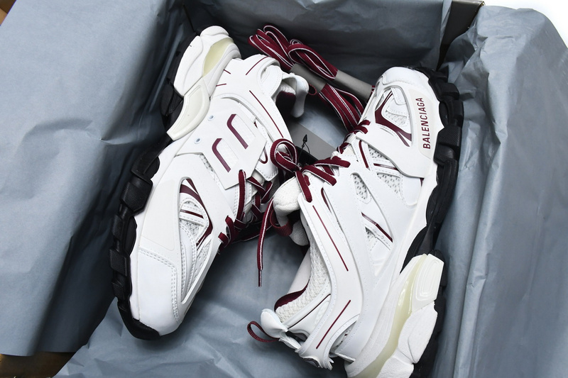 Balenciaga Tess S. White Claret Red 542436 W1JH 1915