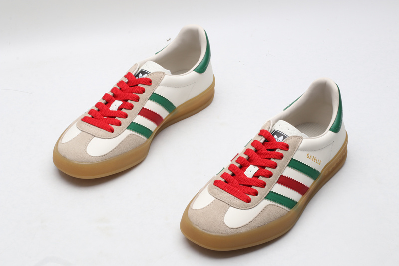 Adidas x Gucci Gazelle SneakerWhite Green Red