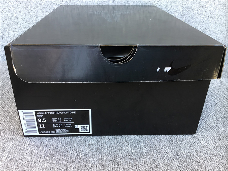 Undefeated x Kobe 4 Protro 