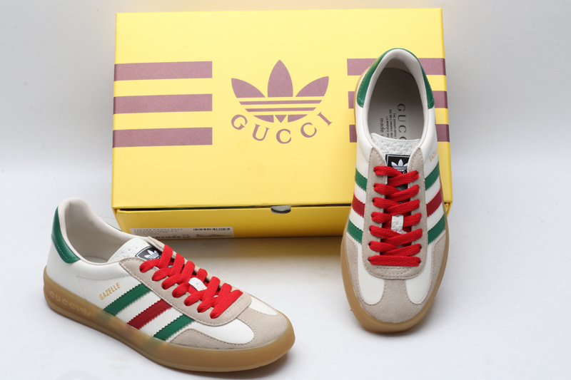 Adidas x Gucci Gazelle SneakerWhite Green Red