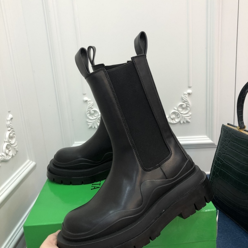 Bottega Veneta Tire Leather Ankle boots