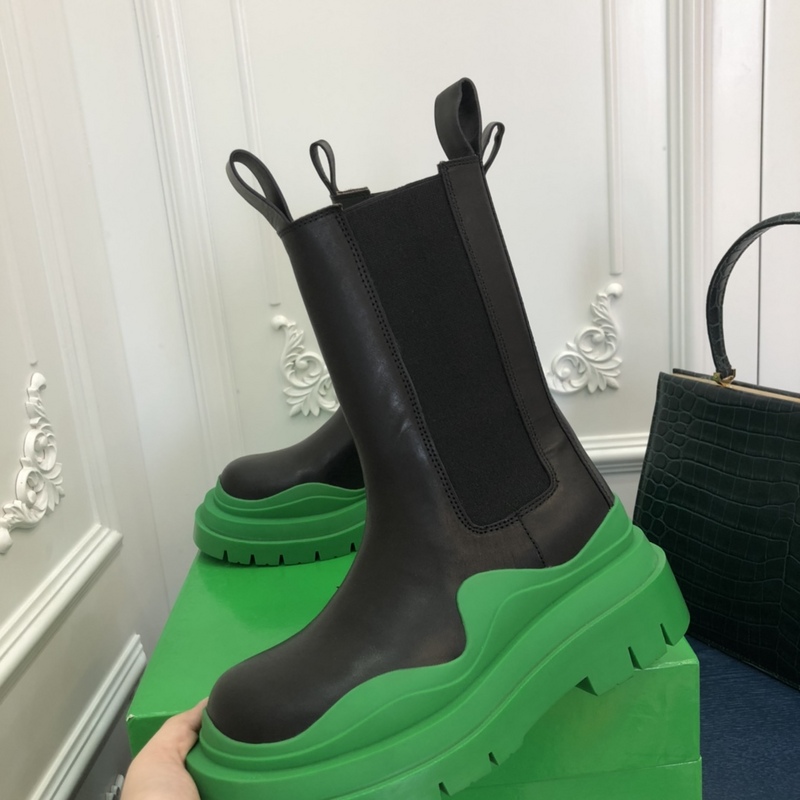 Bottega Veneta Tire Leather Ankle boots