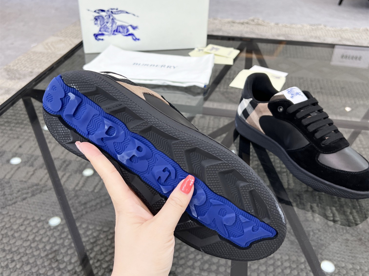 Burberry Check Terrace Sneakers