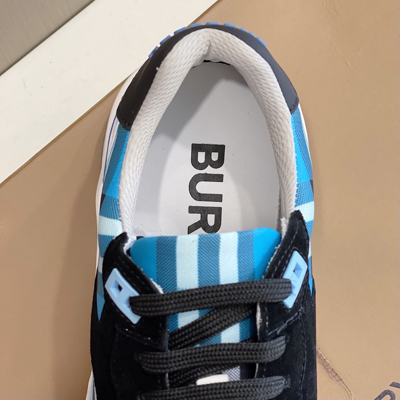 Burberry Vintage Check, Leather and Mesh Sneakers