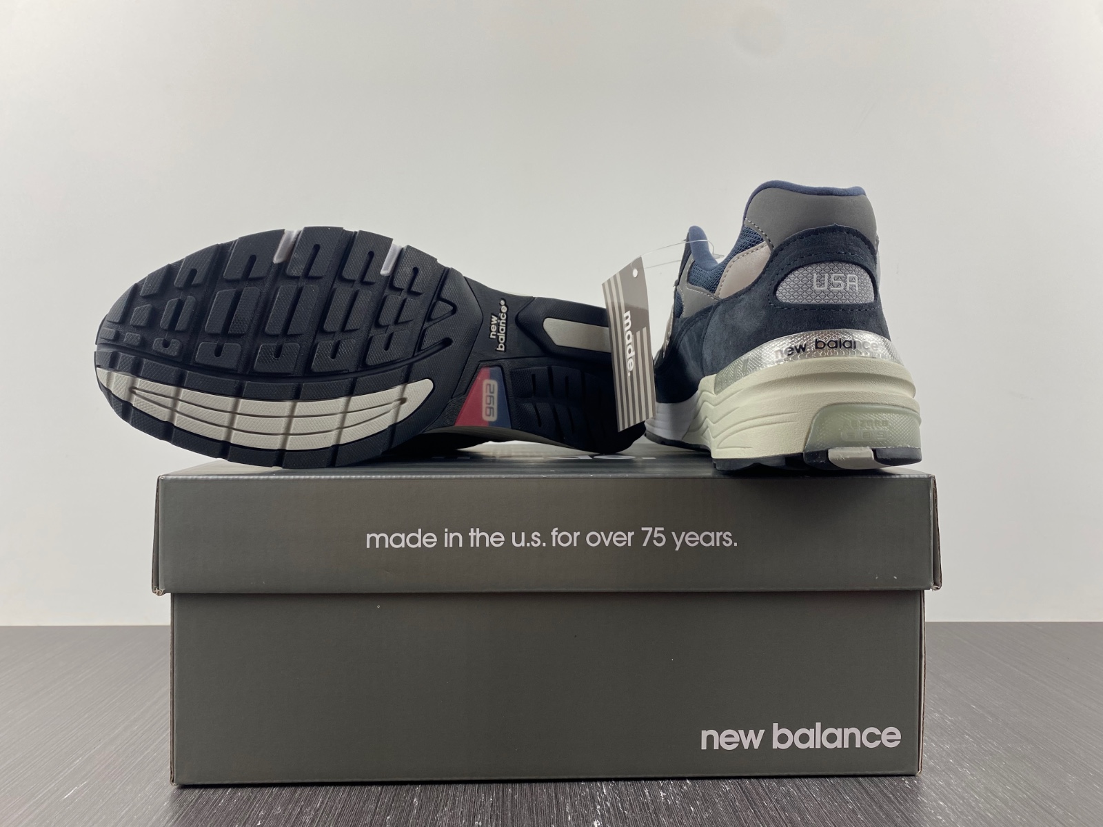 New Balance 992 Navy Grey - M992GG