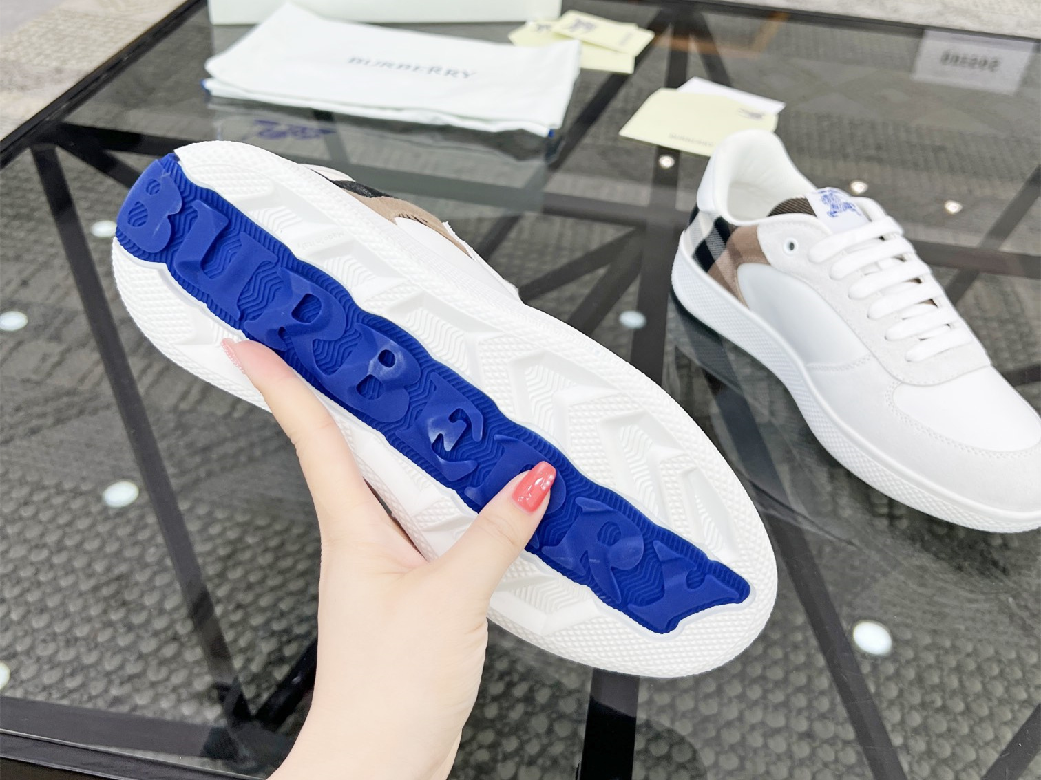 Burberry Check Terrace Sneakers