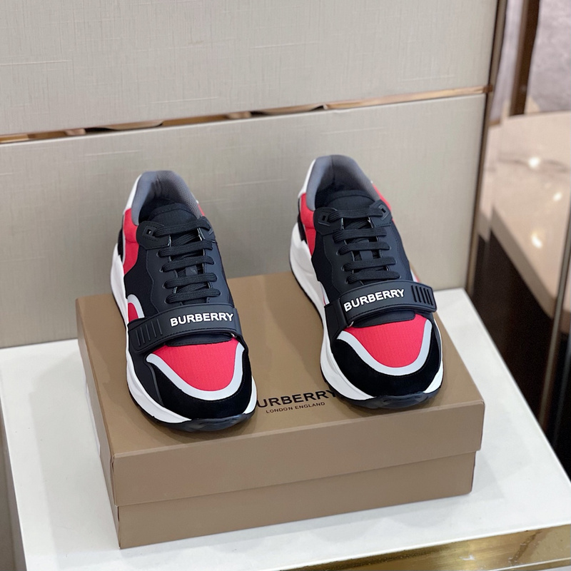 Burberry Vintage Check, Leather and Mesh Sneakers