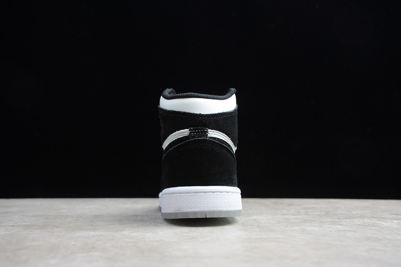 Air Jordan 1 Mid GS Panda White Black Teal Tint KID-BQ6931-103