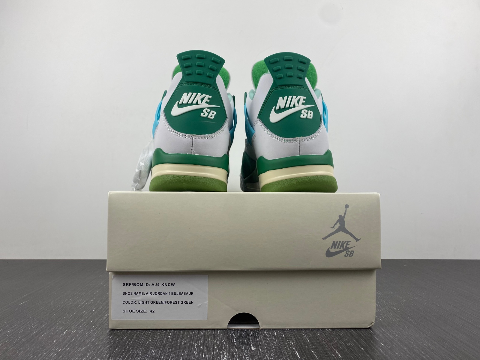 Nike SB x Air Jordan 4 "Bulbasaur" Custom