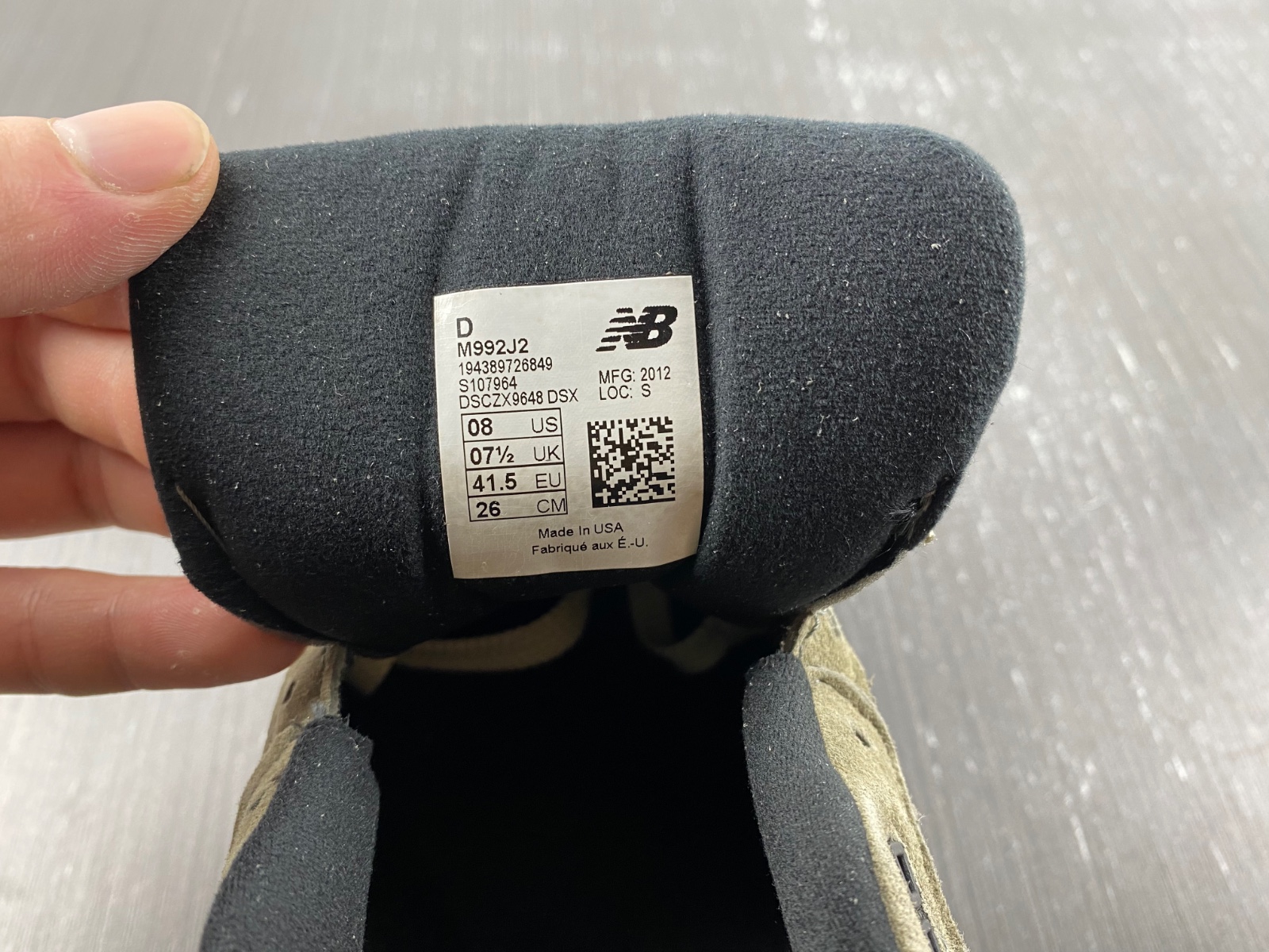 JJJJound x New Balance 992 Made In USA 