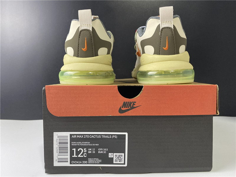 NIKE AIR MAX 270 REACT ENG TRAVIS SCOTT CACTUS TRAILS