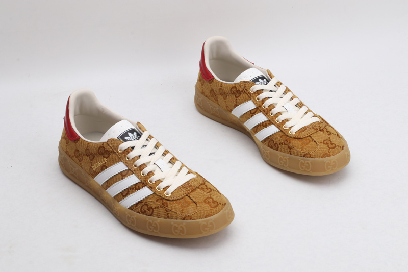 ADIDAS X GUCC1  Gazelle  Original GG Beige Brown