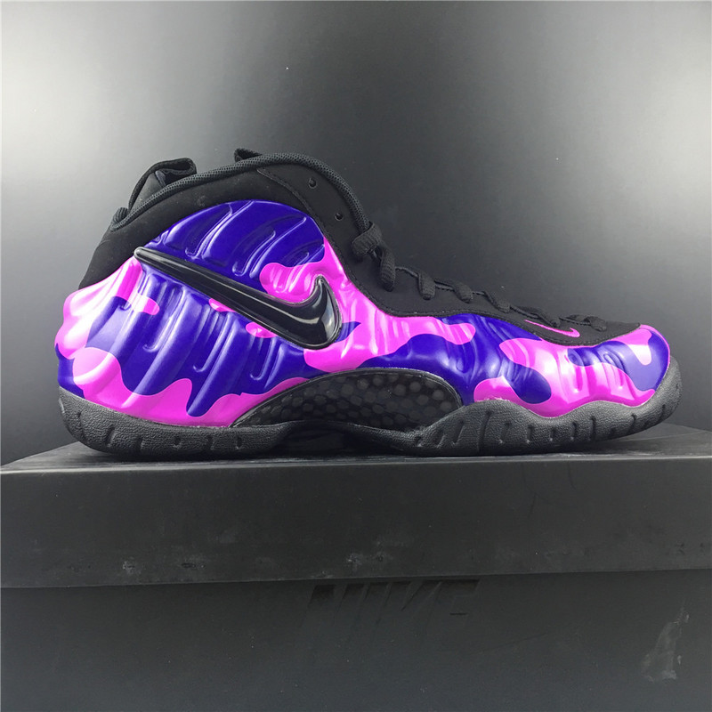 Nike Air Foamposite Pro "Purple Camo" (Black) - 624041-012