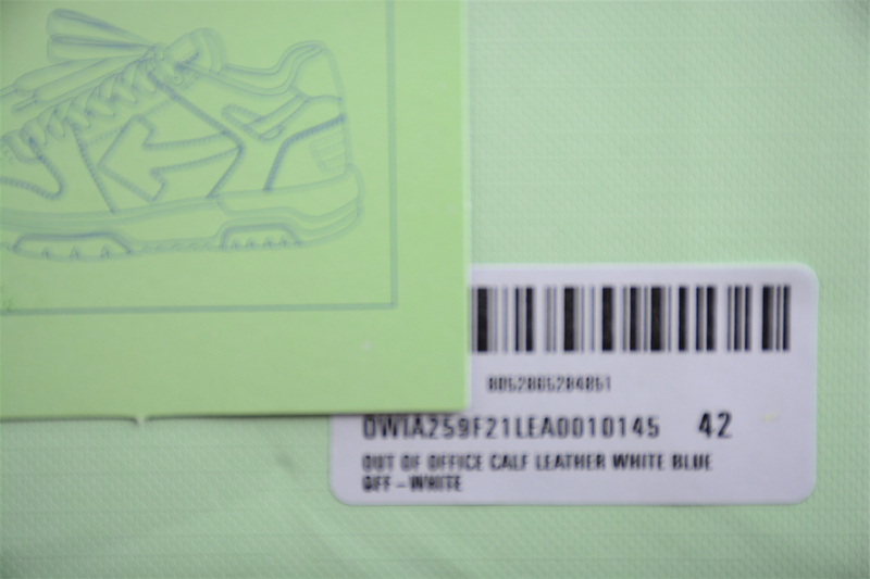 OFF-WHITE Out Of Office leather sneakers