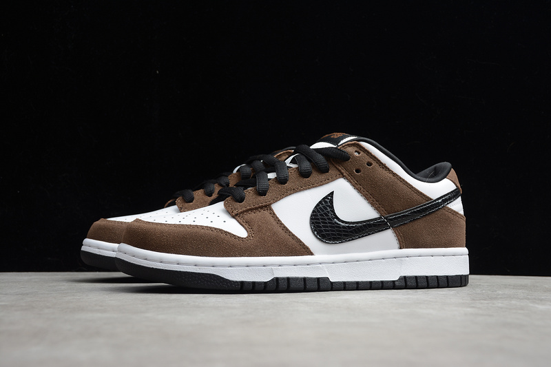 Nike SB Dunk Low White Black Trail End Brown - 304292-102