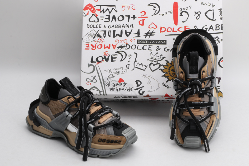 Mixed-material Space sneakers