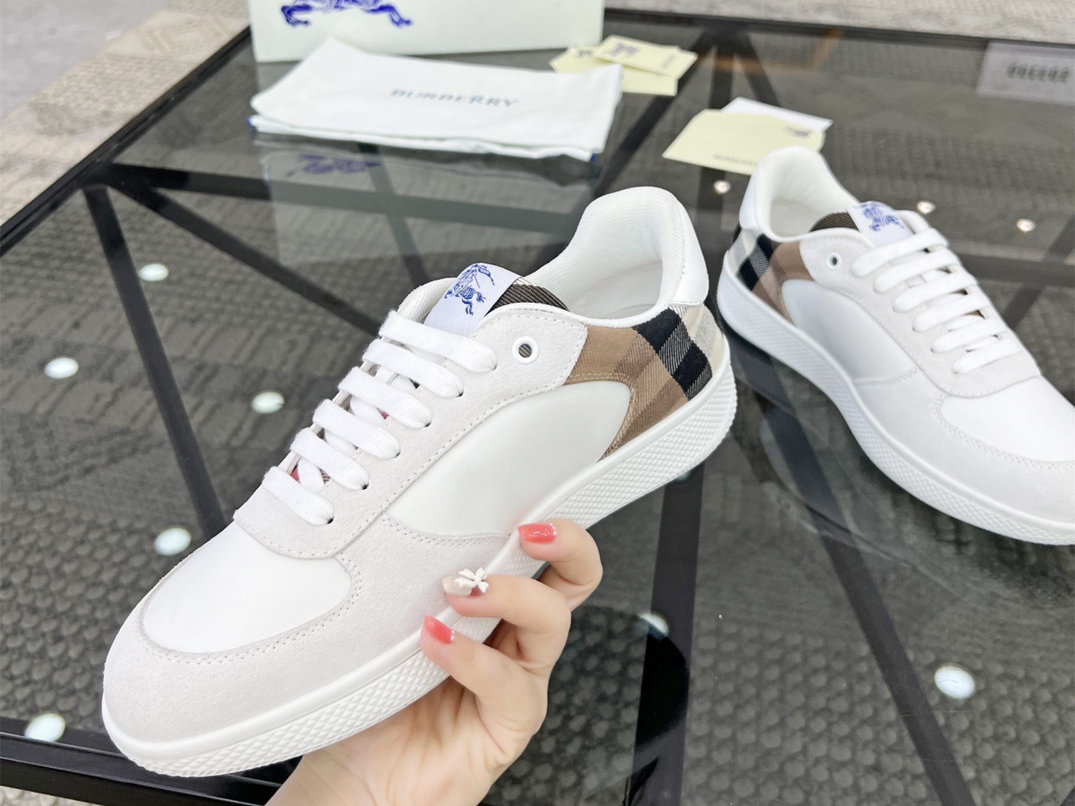 Burberry Check Terrace Sneakers