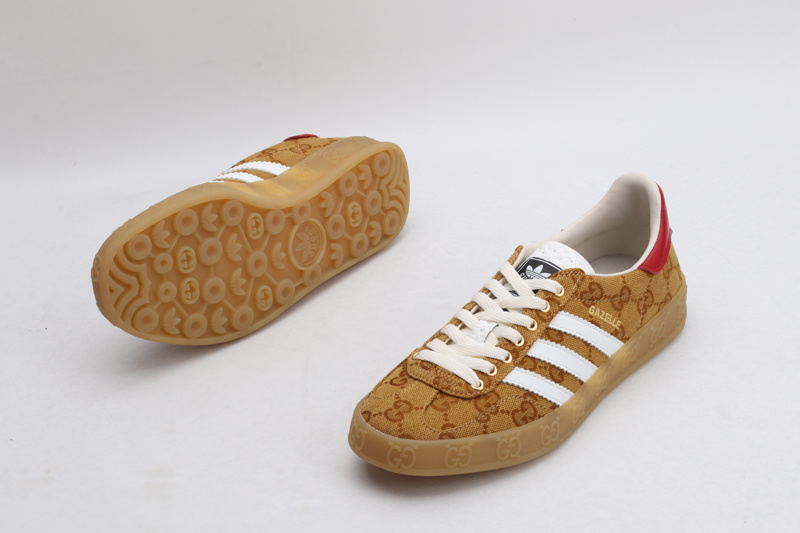 ADIDAS X GUCC1  Gazelle  Original GG Beige Brown
