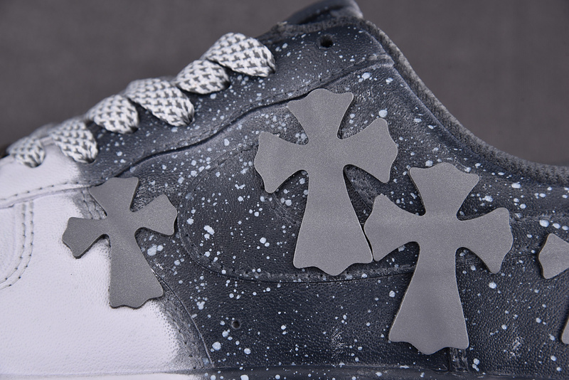 Chrome Hearts x Nike AIR FORCE 1 LOW 07 WHITE/GREY/BLACK CW2288 111