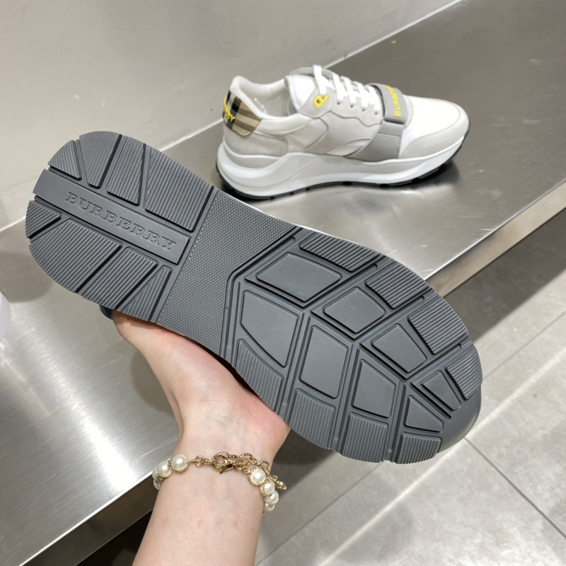 Burberry Vintage Check, Leather and Mesh Sneakers