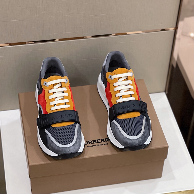 Burberry Vintage Check, Leather and Mesh Sneakers