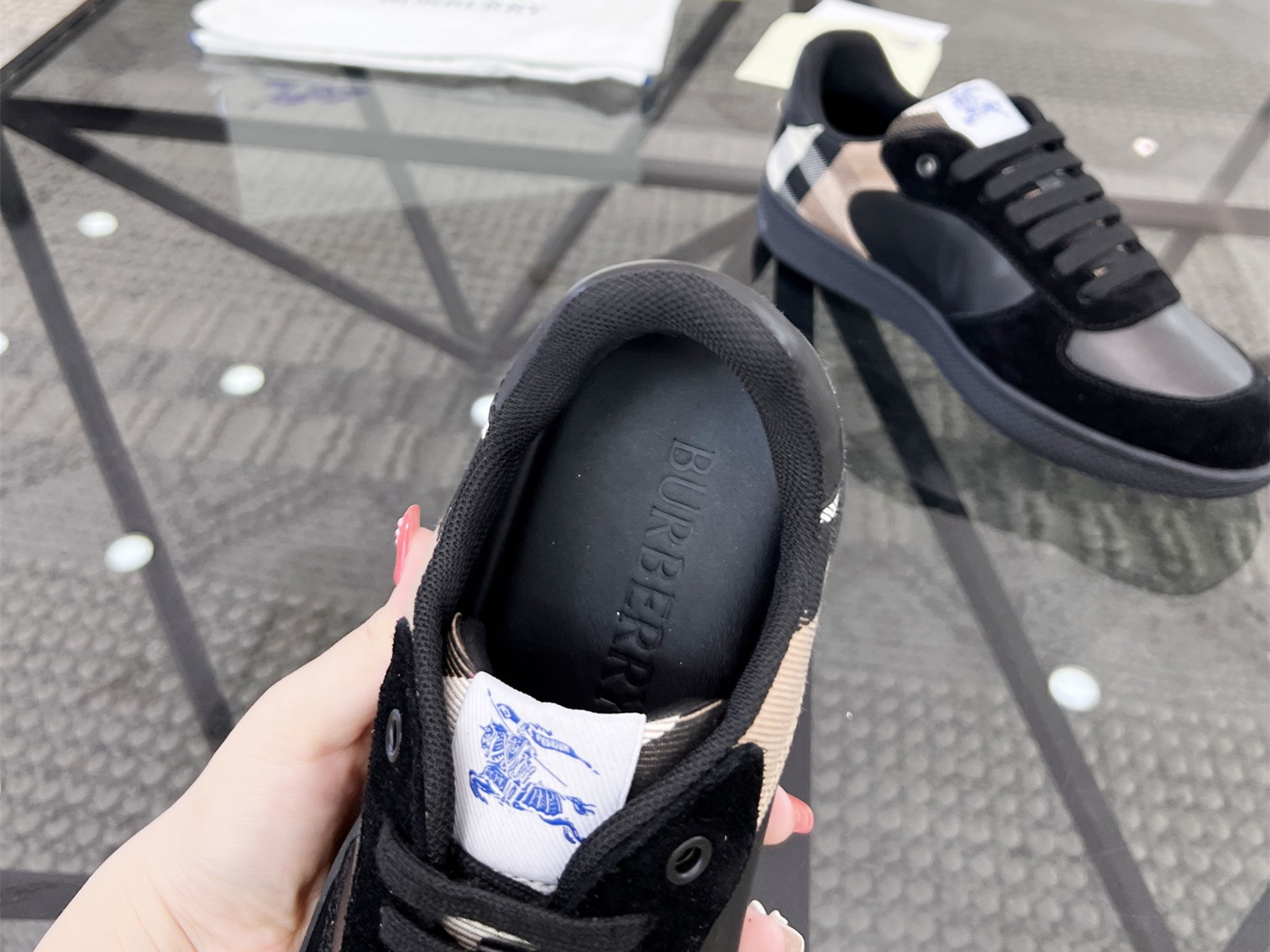 Burberry Check Terrace Sneakers