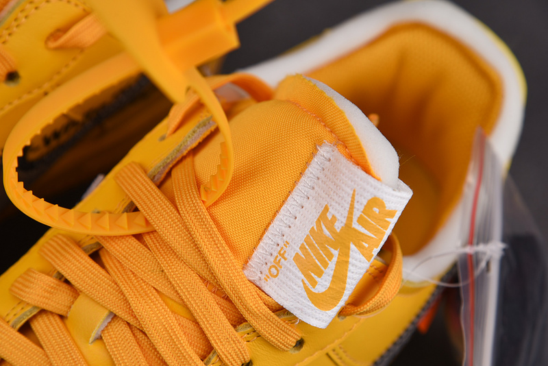 Off-White Nike Air Force 1 Yellow University Gold DD1876-700