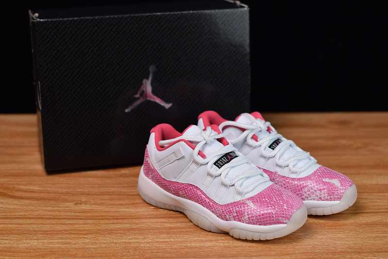 Air Jordan 11 Low White Pink Snakeskin AH7860-106