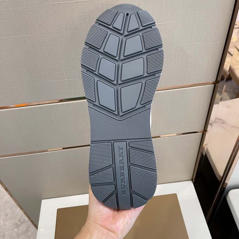 Burberry Vintage Check, Leather and Mesh Sneakers