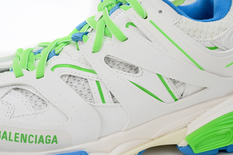 Balenciaga Tess S.Green, White, and Blue 542436 W2BC3 0285