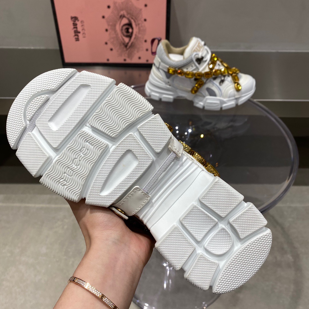 Gucc1 Journey Flashtrek Jewel Crystal Low Boot