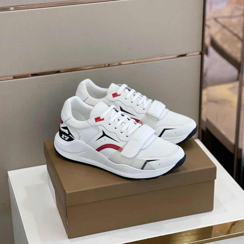 Burberry Vintage Check, Leather and Mesh Sneakers