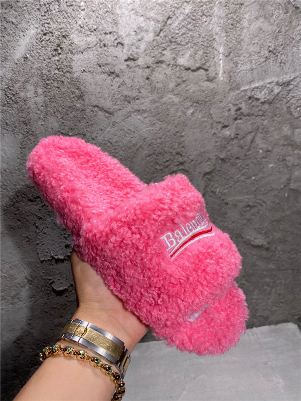 Balenciaga Furry Slides 