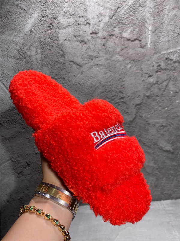 Balenciaga Furry Slides 