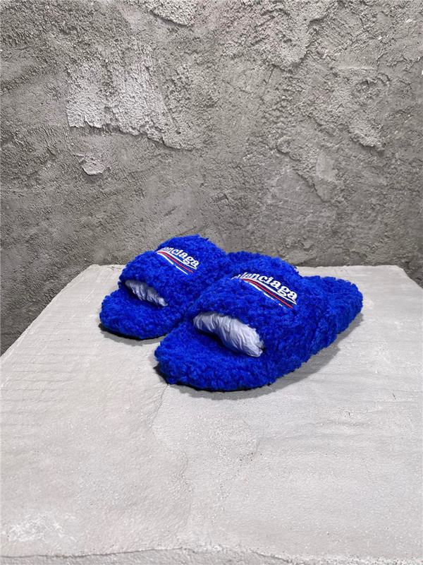 Balenciaga Furry Slides 