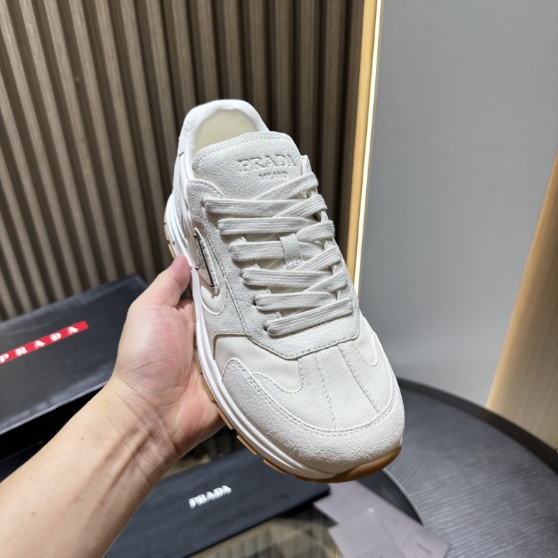 Prada suede and Re-Nylon sneakers