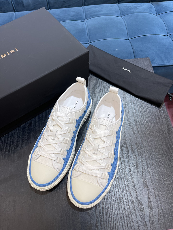 Amiri* Appliquéd Leather and Canvas Sneakers