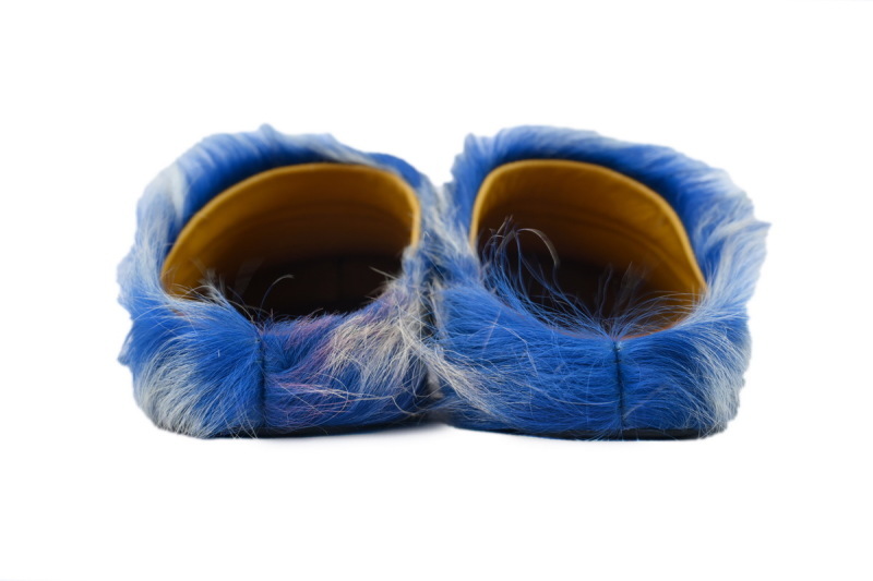 MARNI Fussbett Tie Dye white Blue Slipper